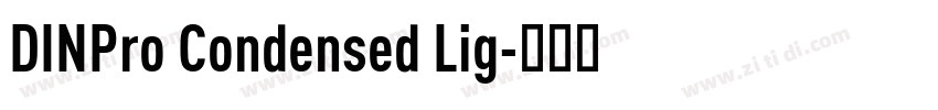 DINPro Condensed Lig字体转换